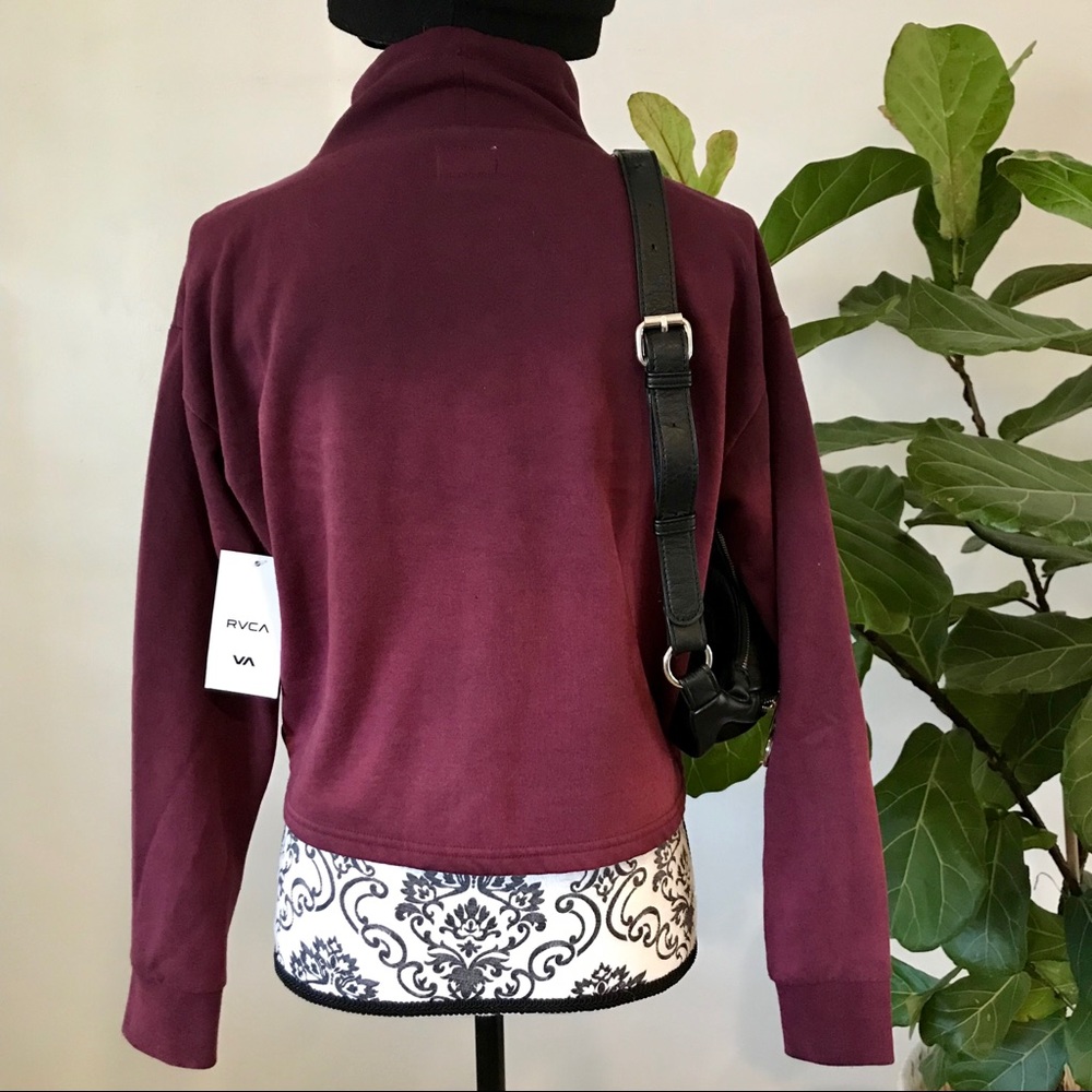 🔥🔥RVCA - CROP MOCK NECK SWEATSHIRT🔥🔥 - Picture 8 of 8